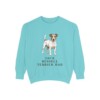 Jack Russell Terrier Dad Sweatshirt, Chalky Mint, front view