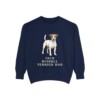 Jack Russell Terrier Dad Sweatshirt, True Navy, front view