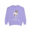 Jack Russell Terrier Dad Sweatshirt, Violet, front view