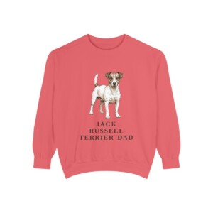 Jack Russell Terrier Dad Sweatshirt, Watermelon, front view