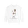 Jack Russell Terrier Dad Sweatshirt, White, front view