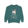 Jack Russell Terrier Humor Sweatshirt, Blue Spruce, front view