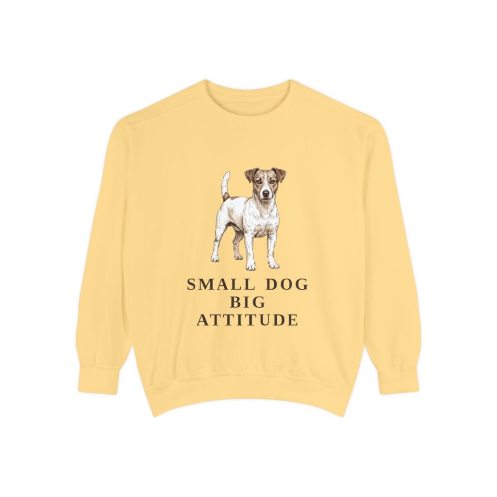 Jack Russell Terrier Humor Sweatshirt, Butter, front view