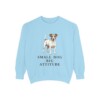 Jack Russell Terrier Humor Sweatshirt, Chambray, front view