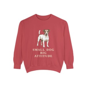 Jack Russell Terrier Humor Sweatshirt, Crimson, front view