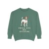 Jack Russell Terrier Humor Sweatshirt, Light Green, front view
