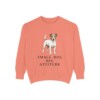 Jack Russell Terrier Humor Sweatshirt, Terracotta, front view