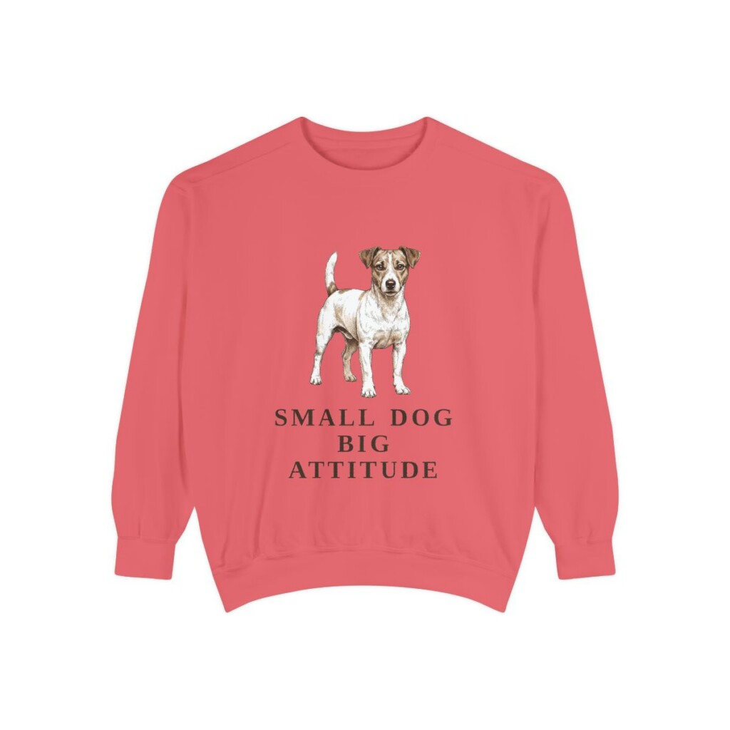 Jack Russell Terrier Humor Sweatshirt, Watermelon, front view