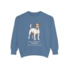 jack-russell-terrier-sweatshirt-latin-blue-jean-1 Jack Russell Terrier Latin Sweatshirt, Blue Jean, front view