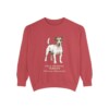 jack-russell-terrier-sweatshirt-latin-crimson-1 Jack Russell Terrier Latin Sweatshirt, Crimson, front view