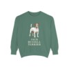 jack-russell-terrier-sweatshirt-light-green Jack Russell Terrier Sweatshirt, Light Green, front view