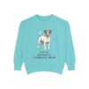 Jack Russell Terrier Mom Sweatshirt, Chalky Mint, front view