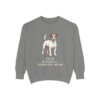 Jack Russell Terrier Mom Sweatshirt, Grey, front view