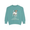 Jack Russell Terrier Mom Sweatshirt, Seafoam, front view