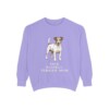 Jack Russell Terrier Mom Sweatshirt, Violet, front view