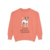 jack-russell-terrier-sweatshirt-terracotta Jack Russell Terrier Sweatshirt, Terracotta, front view