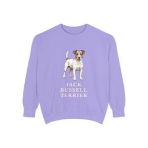 Jack Russell Terrier Sweatshirt, Violet, front view