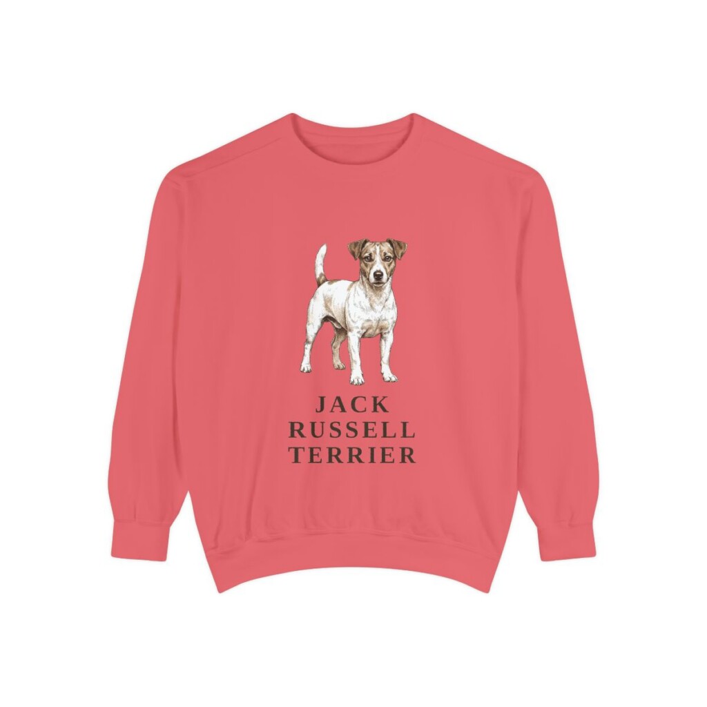 jack-russell-terrier-sweatshirt-watermelon Jack Russell Terrier Sweatshirt, Watermelon, front view