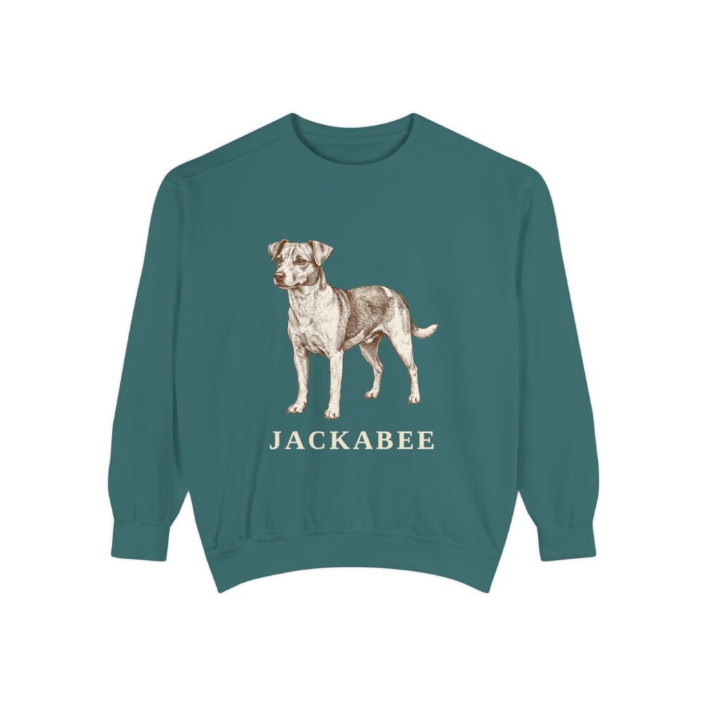 Jackabee Sweatshirt, Blue Spruce, front view