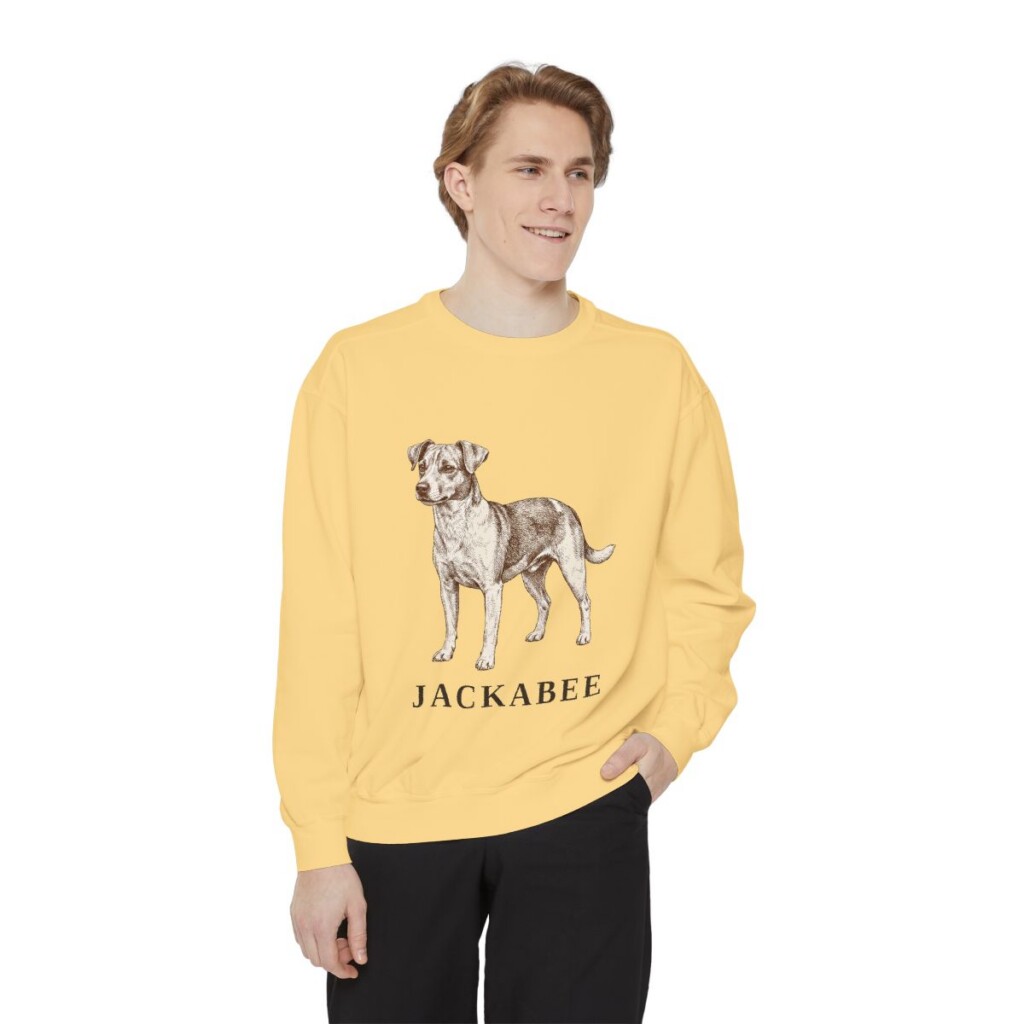 Jackabee Sweatshirt, Butter, person 1 front