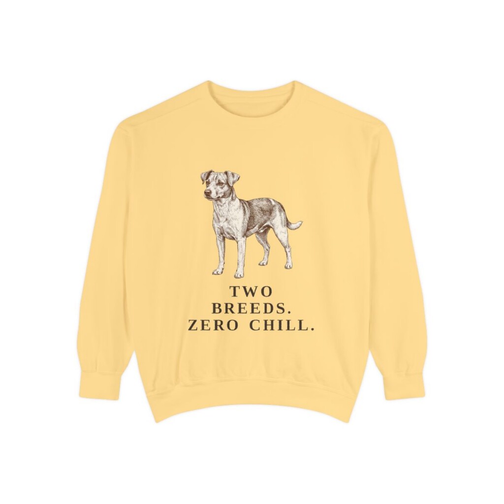 Jackabee Humor Sweatshirt, Butter, front view
