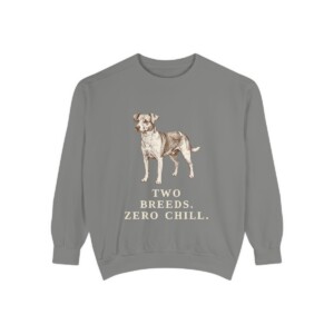 Jackabee Humor Sweatshirt, Grey, front view
