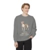 Jackabee Humor Sweatshirt, Grey, person 1 front
