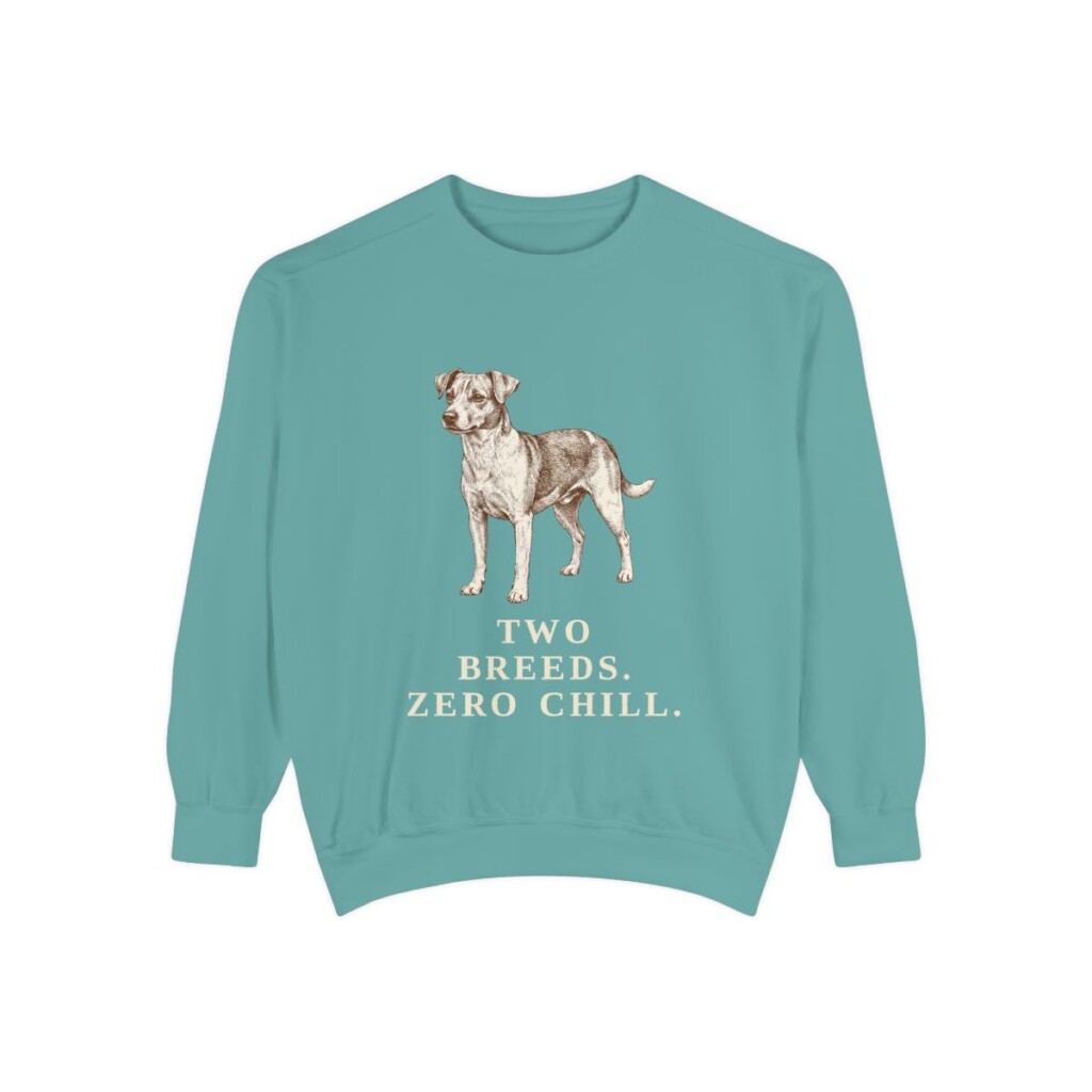 Jackabee Humor Sweatshirt, Seafoam, front view