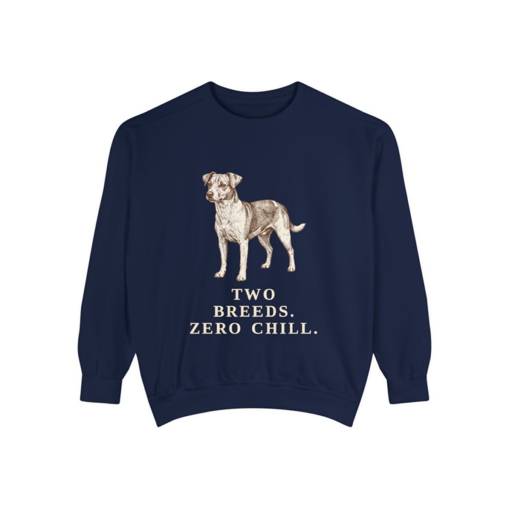 Jackabee Humor Sweatshirt, True Navy, front view