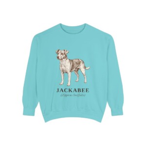 Jackabee Latin Sweatshirt, Chalky Mint, front view