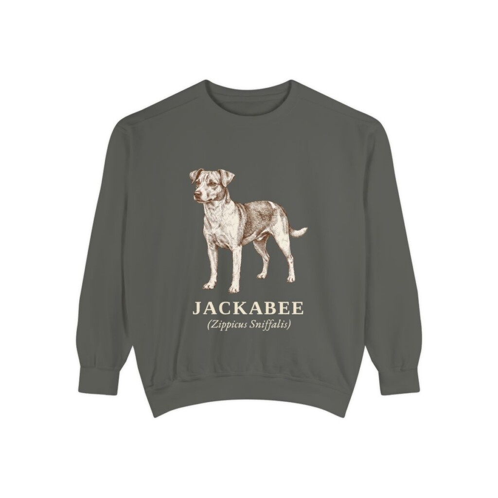 Jackabee Latin Sweatshirt, Pepper, front view