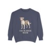 Jackabee Mom Sweatshirt, Denim, front view