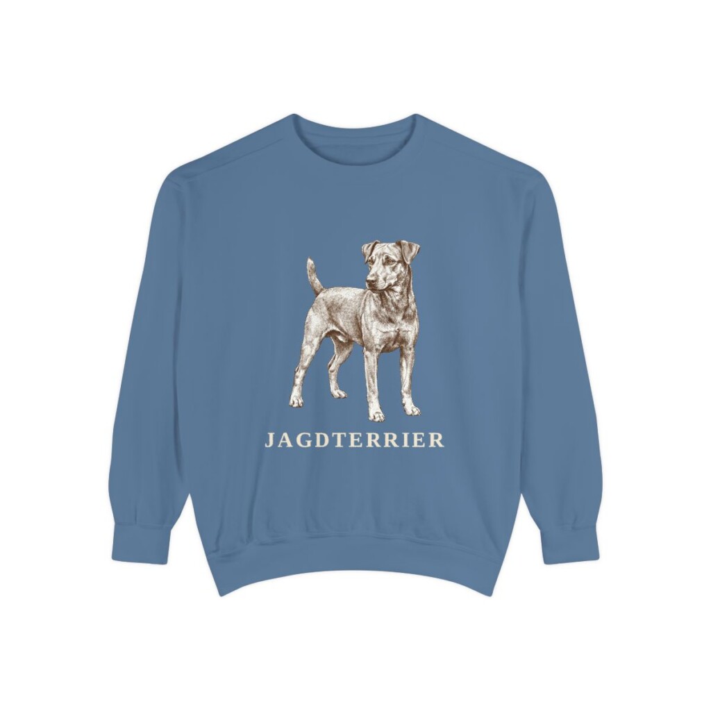 Jagdterrier Sweatshirt, Blue Jean, front view
