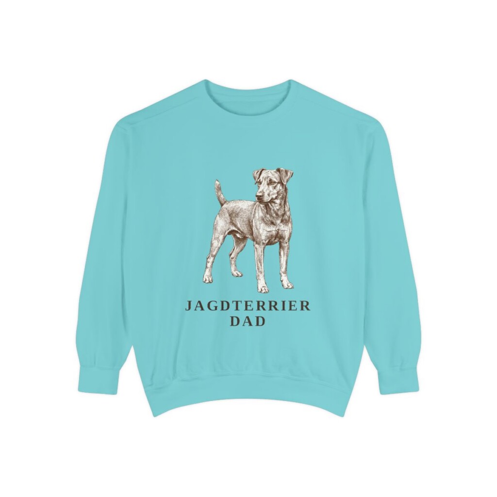 Jagdterrier Dad Sweatshirt, Chalky Mint, front view