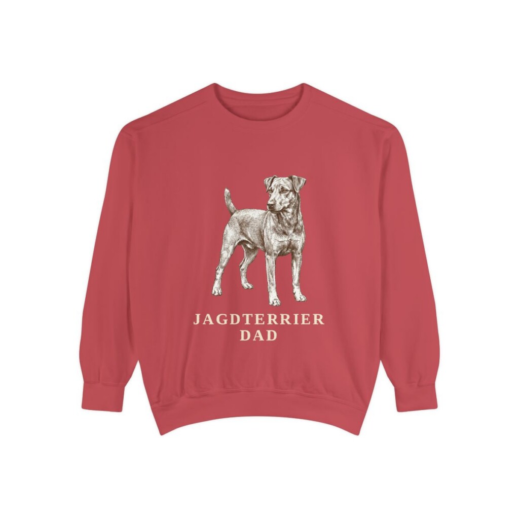 Jagdterrier Dad Sweatshirt, Crimson, front view