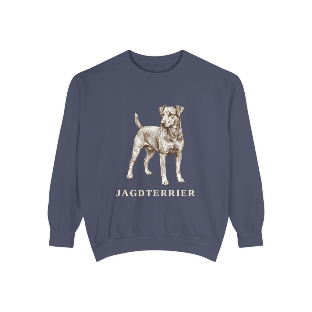 Jagdterrier Sweatshirt, Denim, front view