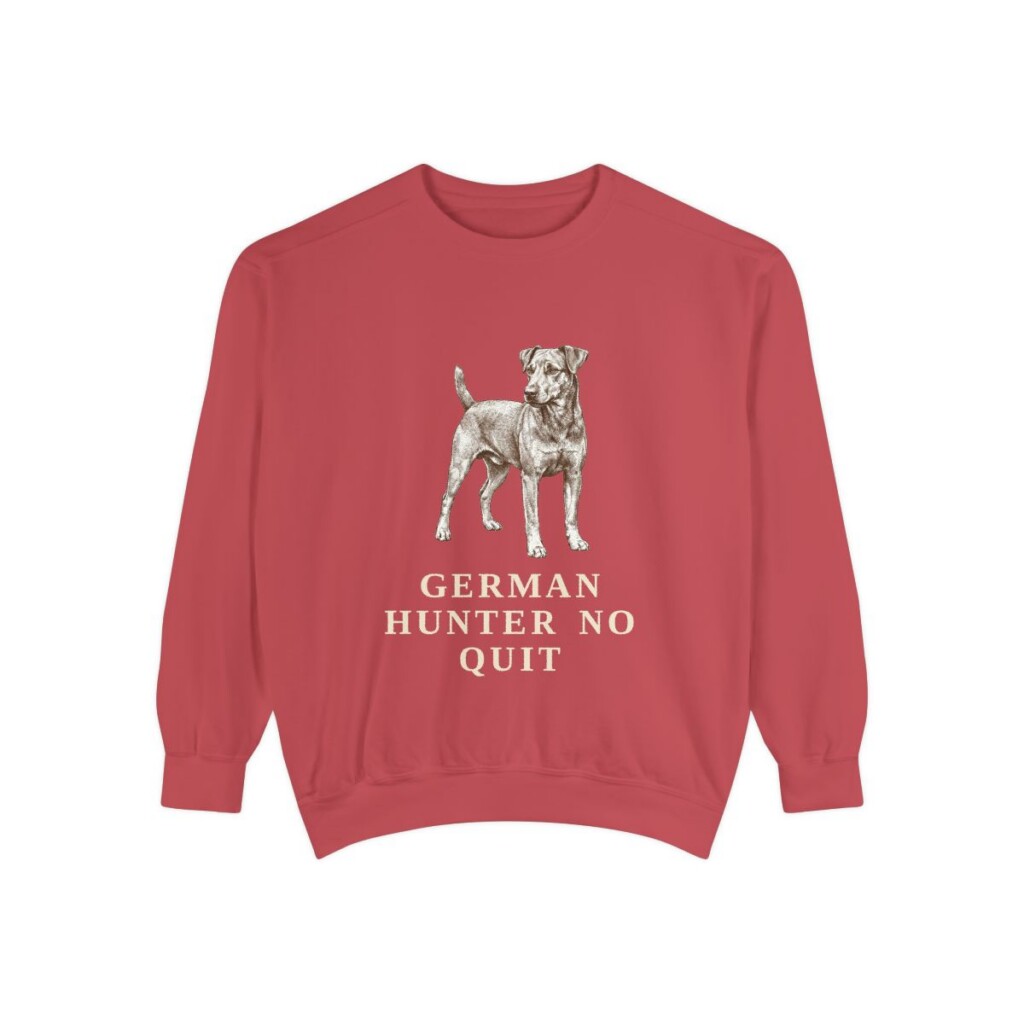 Jagdterrier Humor Sweatshirt, Crimson, front view