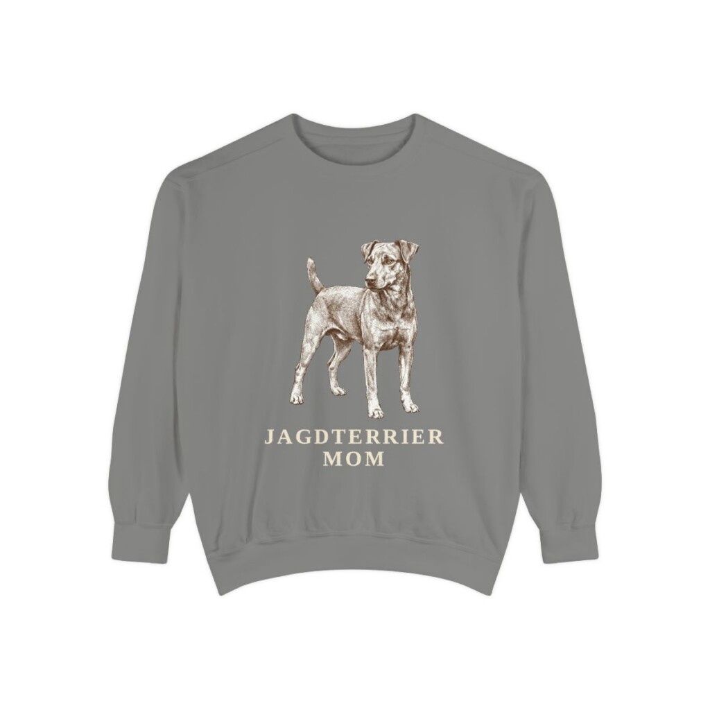 Jagdterrier Mom Sweatshirt, Grey, front view