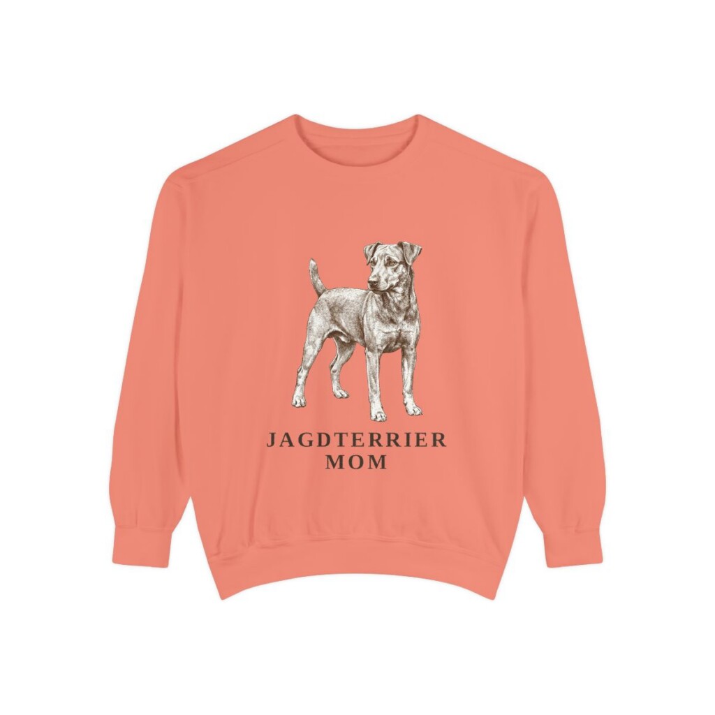 Jagdterrier Mom Sweatshirt, Terracotta, front view