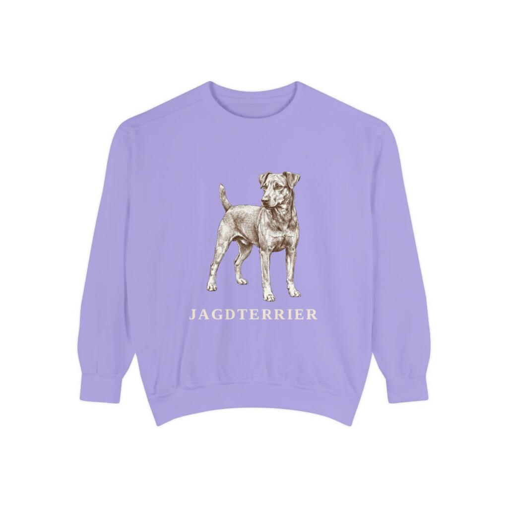 Jagdterrier Sweatshirt, Violet, front view
