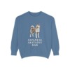 japanese-akitainu-sweatshirt-dad-blue-jean Japanese Akitainu Dad Sweatshirt, Blue Jean, front view