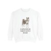 japanese-akitainu-sweatshirt-dad-white Japanese Akitainu Dad Sweatshirt, White, front view
