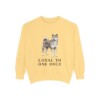 Japanese Akitainu Humor Sweatshirt, Butter, front view
