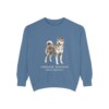 Japanese Akitainu Latin Sweatshirt, Blue Jean, front view