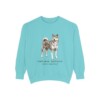 Japanese Akitainu Latin Sweatshirt, Chalky Mint, front view