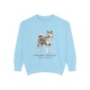 Japanese Akitainu Latin Sweatshirt, Chambray, front view