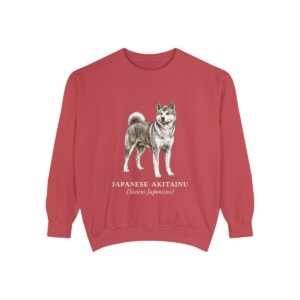 Japanese Akitainu Latin Sweatshirt, Crimson, front view