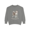 Japanese Akitainu Latin Sweatshirt, Grey, front view