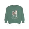 Japanese Akitainu Latin Sweatshirt, Light Green, front view