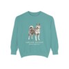 Japanese Akitainu Latin Sweatshirt, Seafoam, front view
